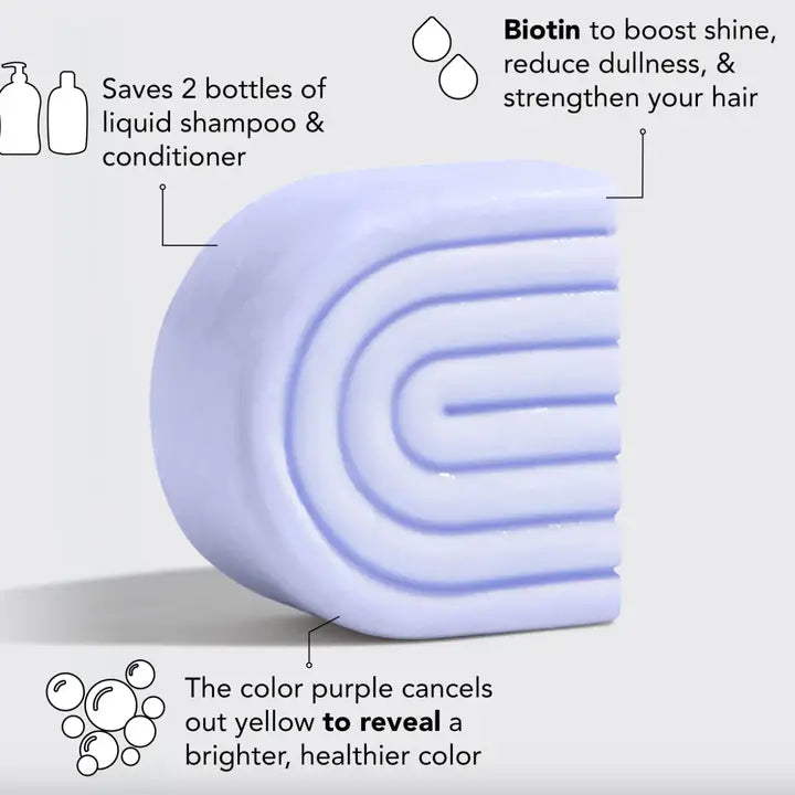 Biotin Purple Toning Shampoo & Conditioner Bars