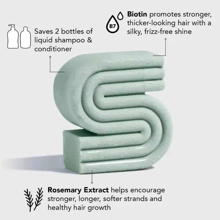 Rosemary & Biotin Volumizing Shampoo & Conditioner Bars