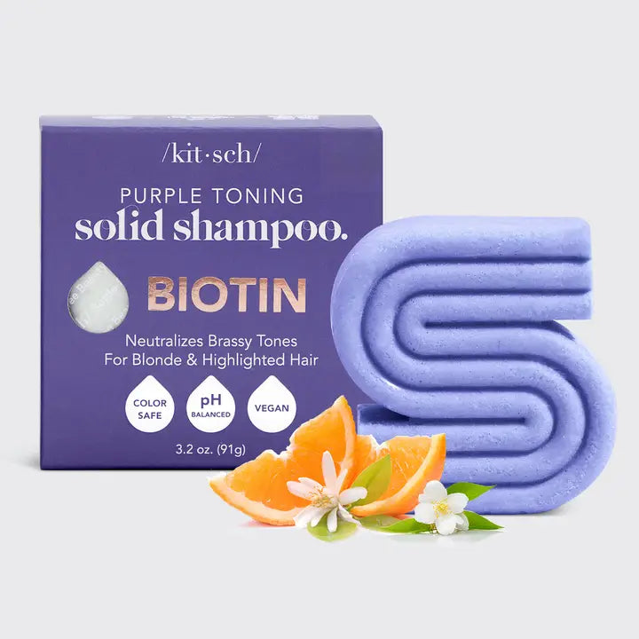 Biotin Purple Toning Shampoo & Conditioner Bars