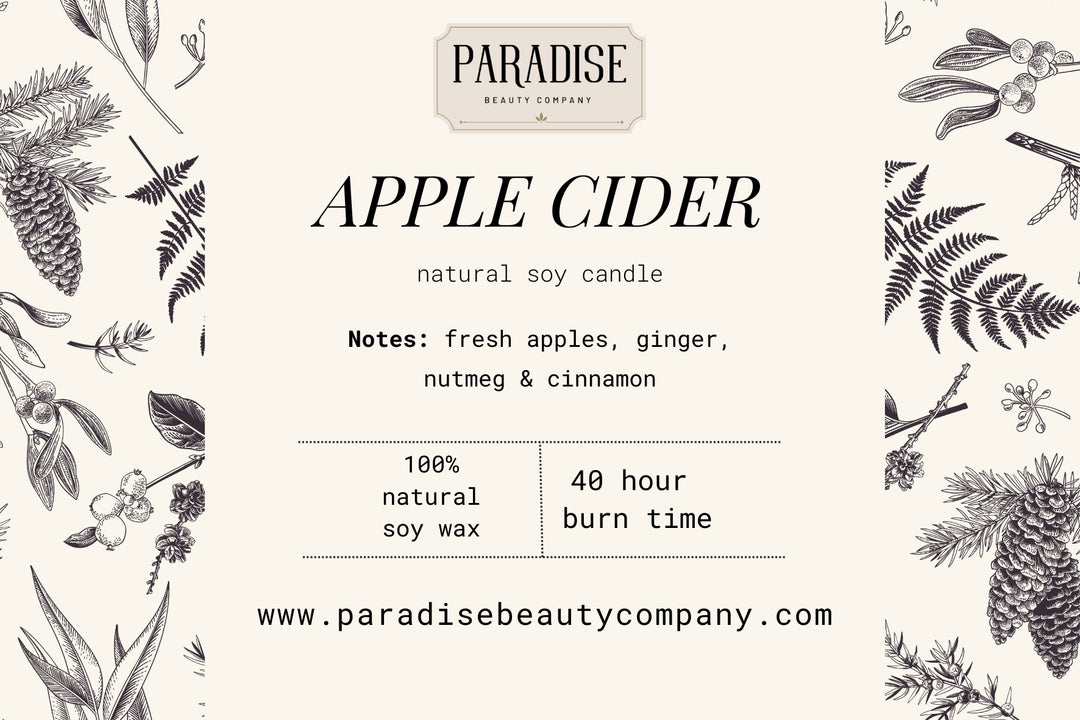 Apple Cider Natural Soy Wax Candle