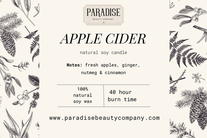 Apple Cider Natural Soy Wax Candle