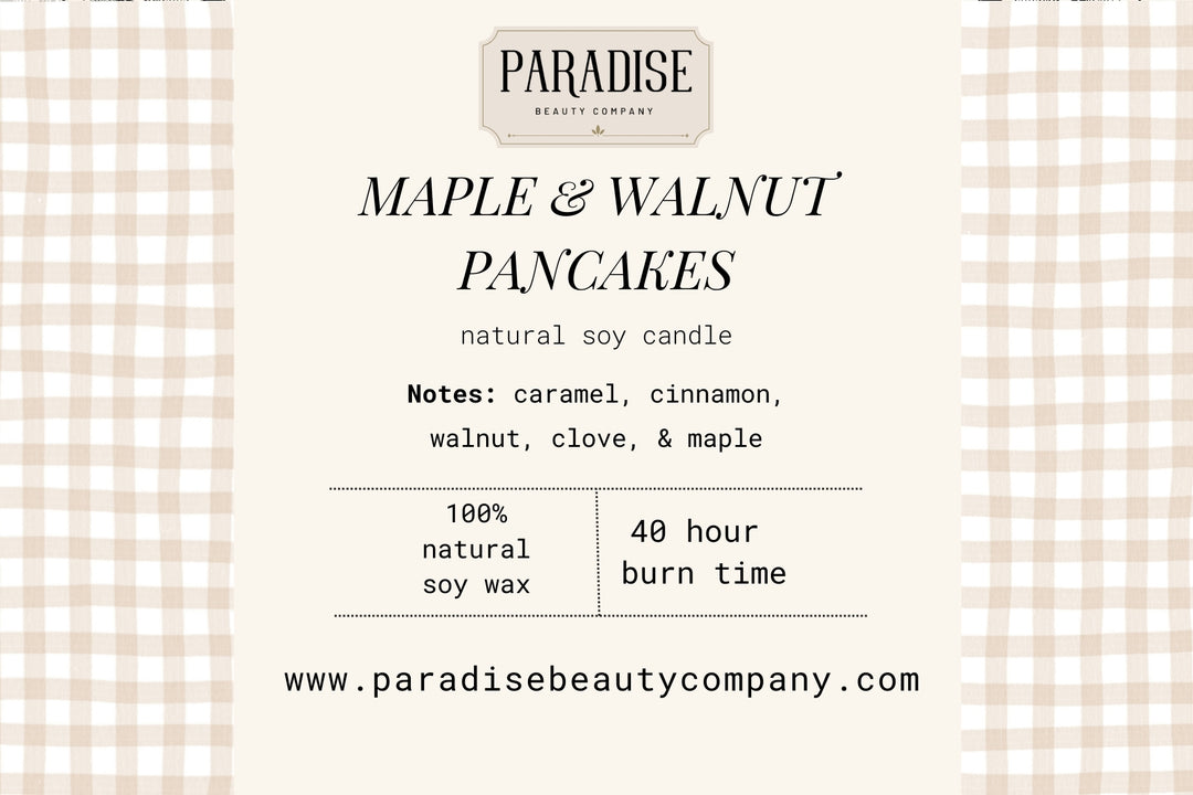 Maple & Walnut Pancakes Natural Soy Wax Candle