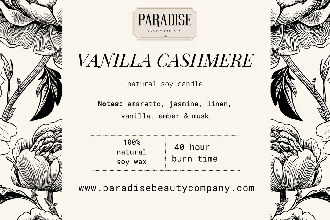 Vanilla Cashmere Natural Soy Wax Candle