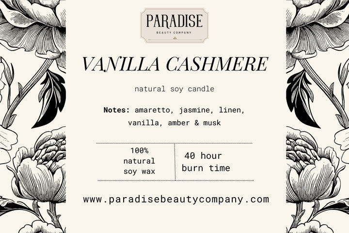Vanilla Cashmere Natural Soy Wax Candle