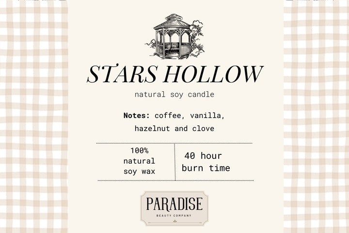 Stars Hollow Natural Soy Wax Candle