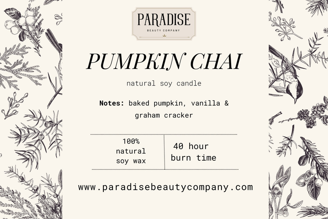 Pumpkin Chai Natural Soy Wax Candle