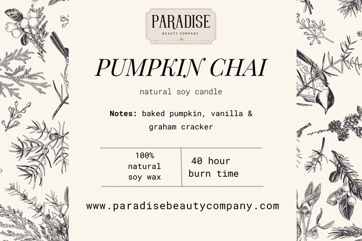 Pumpkin Chai Natural Soy Wax Candle