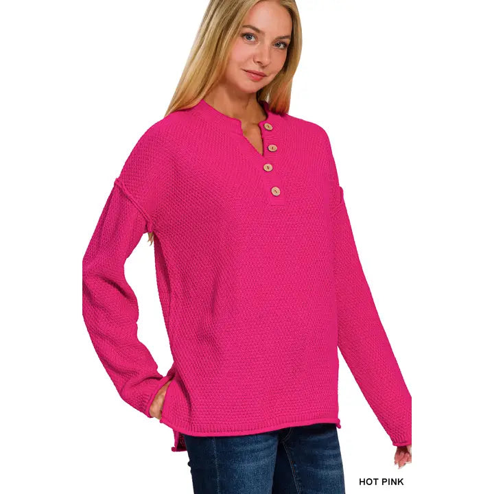 Paradise Beauty Company | Henley Sweater