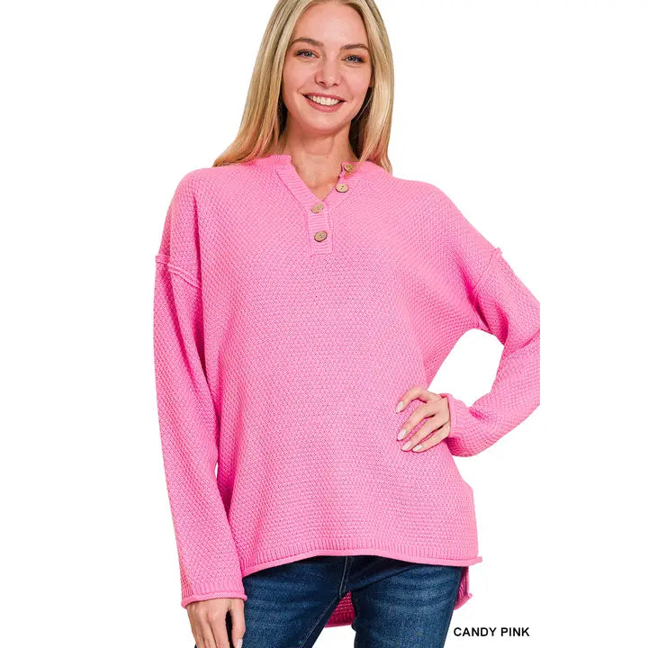 Paradise Beauty Company | Henley Sweater