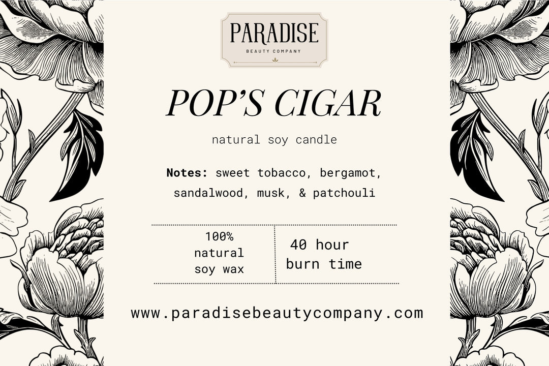 Pop's Cigar Natural Soy Wax Candle