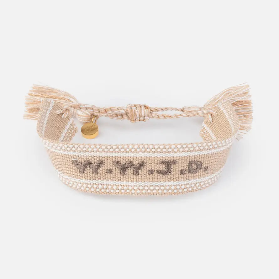 WWJD Embroidered Bracelet
