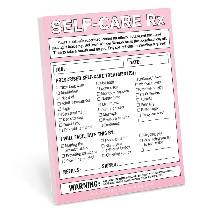 Knock Knock | Self Care Rx Nifty Note Pad