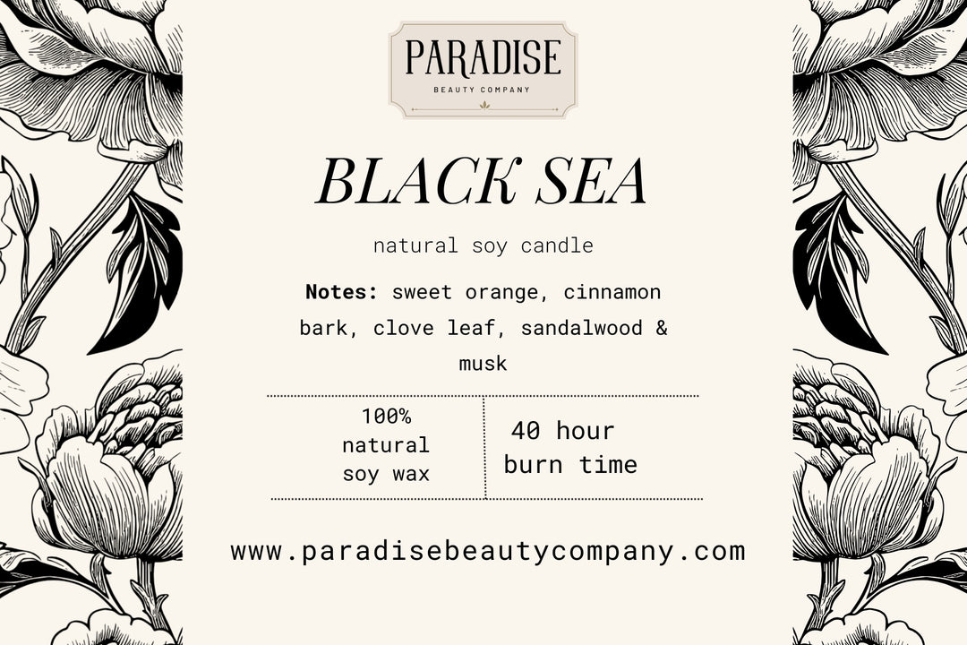 Black Sea Natural Soy Wax Candle