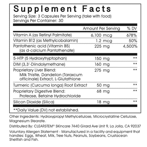 Clearstem | MINDBODYSKIN® Hormonal Acne Supplement