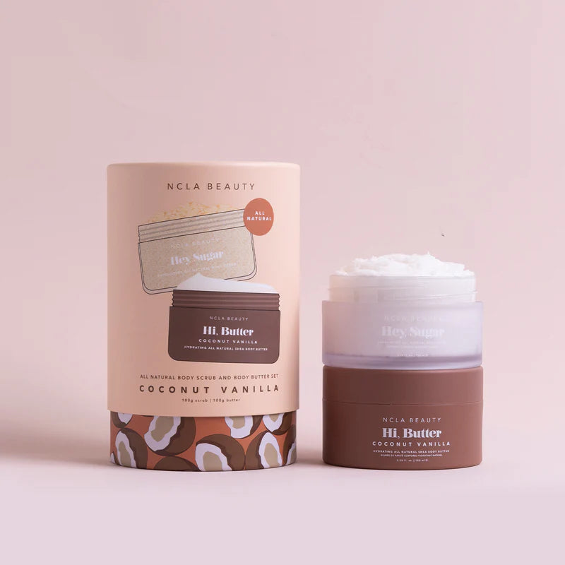 NCLA Beauty | Body Scrub + Body Butter Set