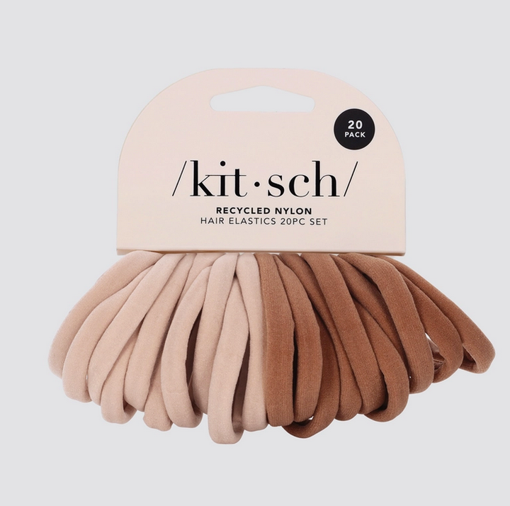 Kitsch | Eco Friendly Nylon Hair Elastics 20 Piece Set