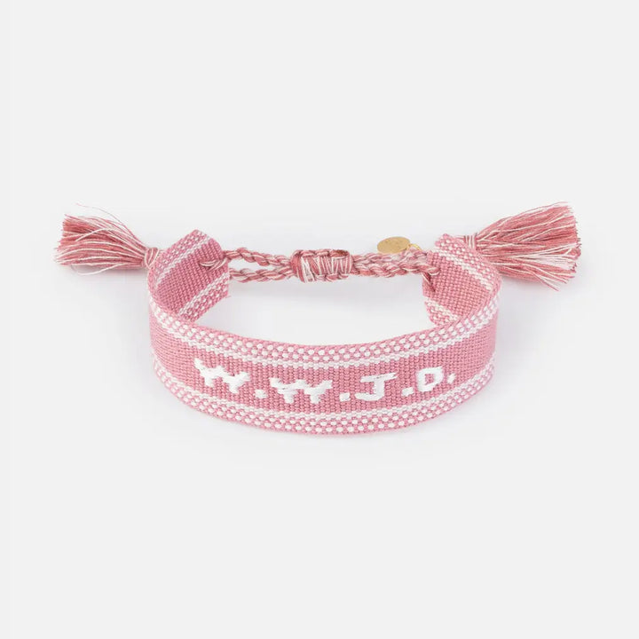 WWJD Embroidered Bracelet