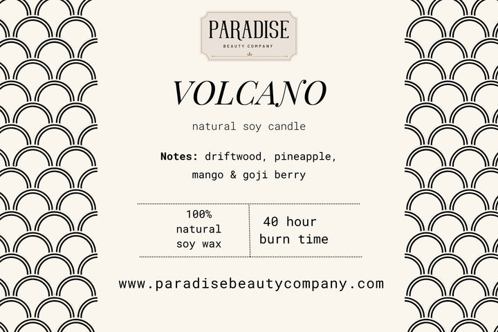 Volcano Natural Soy Wax Candle