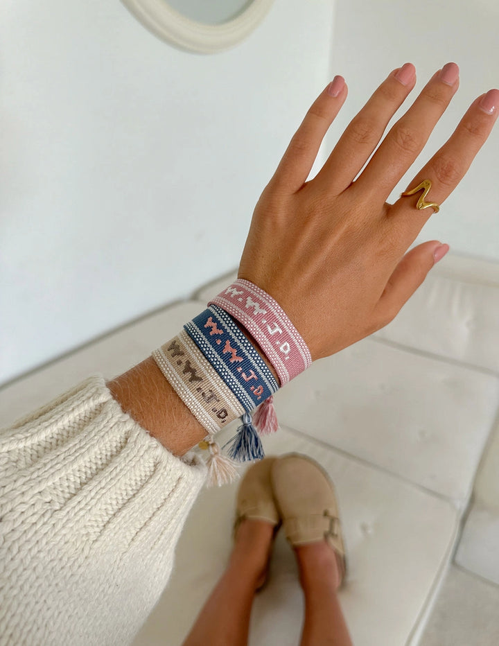 WWJD Embroidered Bracelet