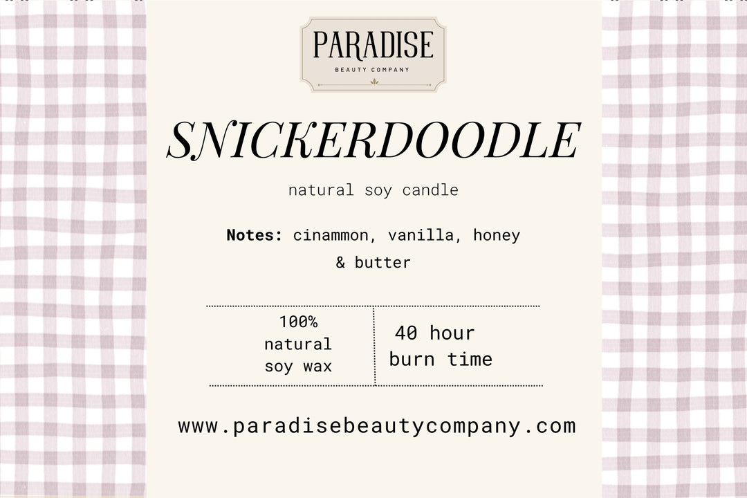 Snickerdoodle Natural Soy Wax Candle
