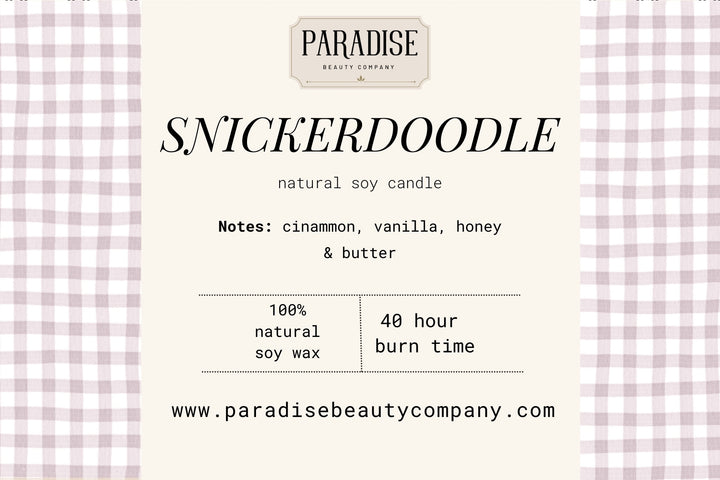Snickerdoodle Natural Soy Wax Candle