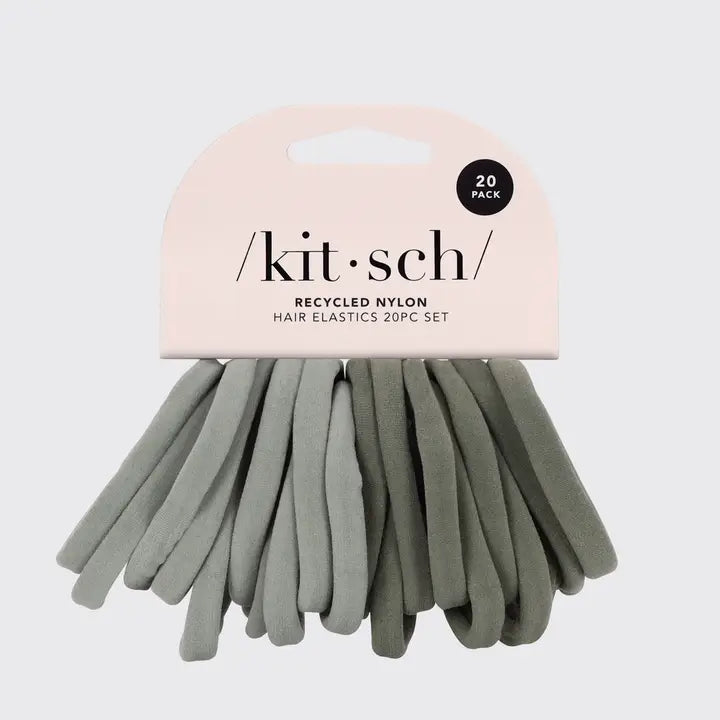 Kitsch | Eco Friendly Nylon Hair Elastics 20 Piece Set