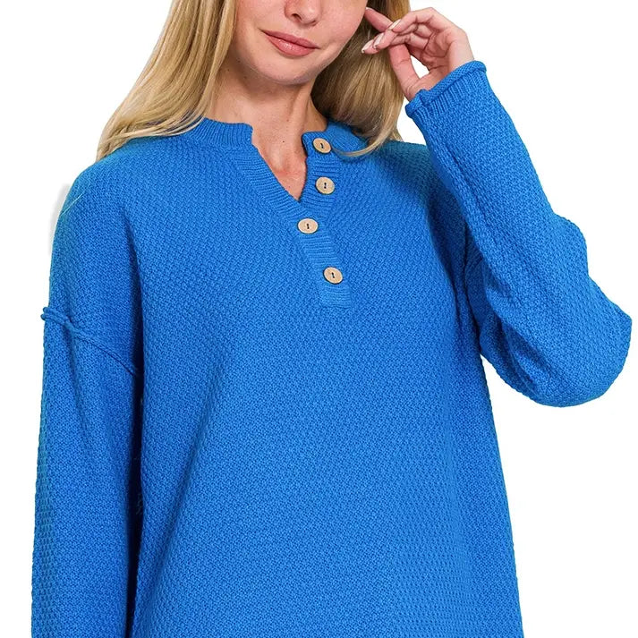 Paradise Beauty Company | Henley Sweater