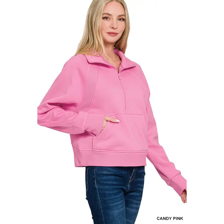 Paradise Beauty Company | Fleece Half Zip Pullover