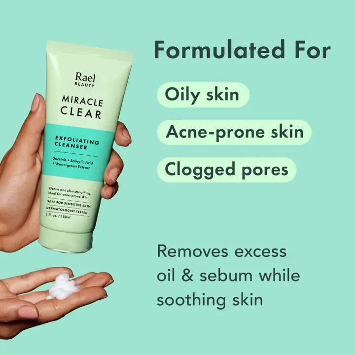 Rael Beauty | Miracle Clear Exfoliating Cleanser