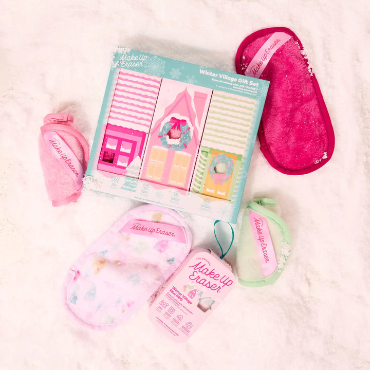Winter Village 3pc Makeup Eraser Gift Set