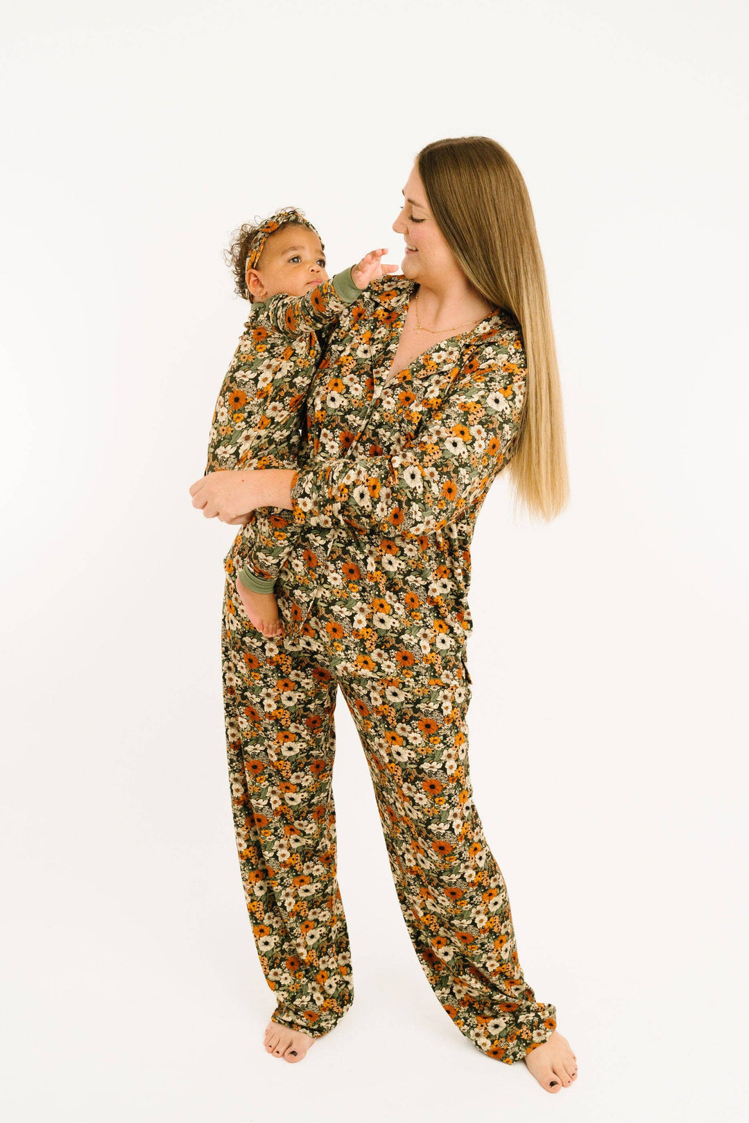 Rustic Blooms Women's Button Up Long Sleeve Set