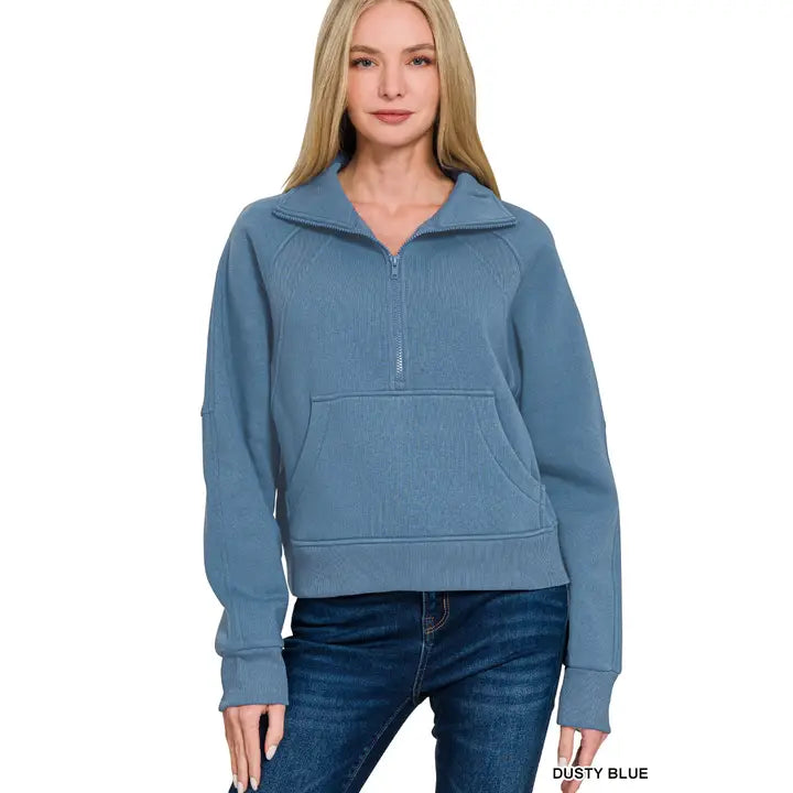 Paradise Beauty Company | Fleece Half Zip Pullover