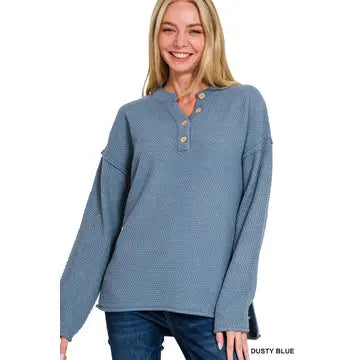 Paradise Beauty Company | Henley Sweater