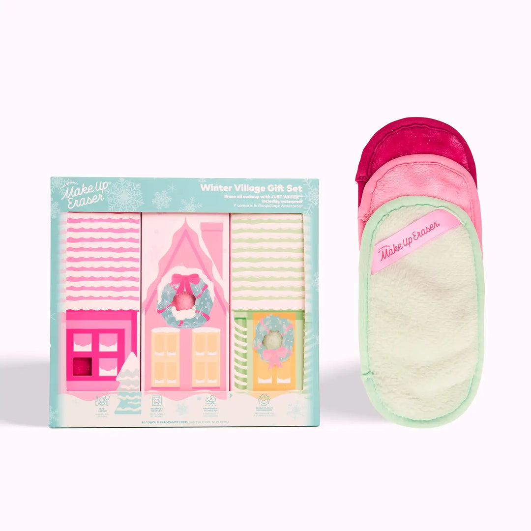 Winter Village 3pc Makeup Eraser Gift Set