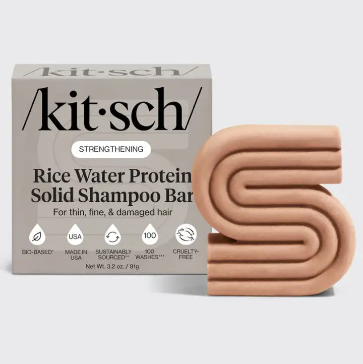 Rice Water Protein Strengthening Shampoo & Conditioner Bars